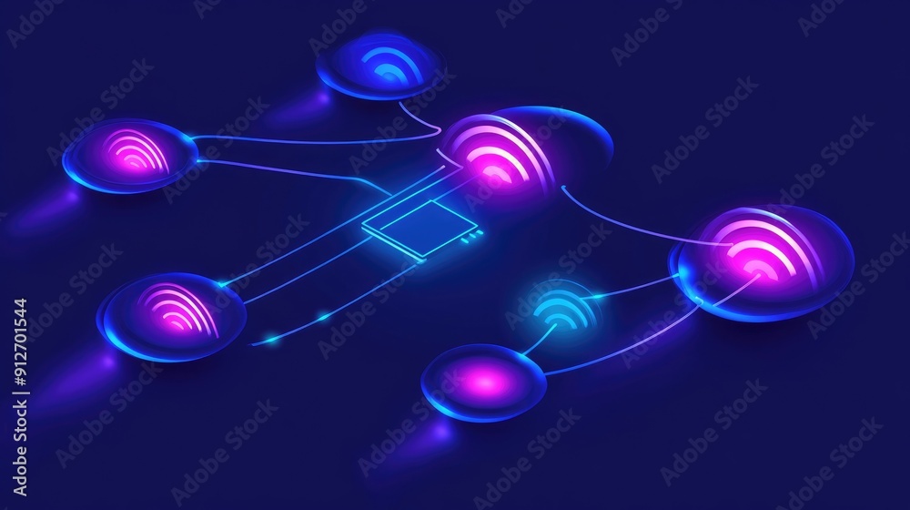Poster communication and network connection concept