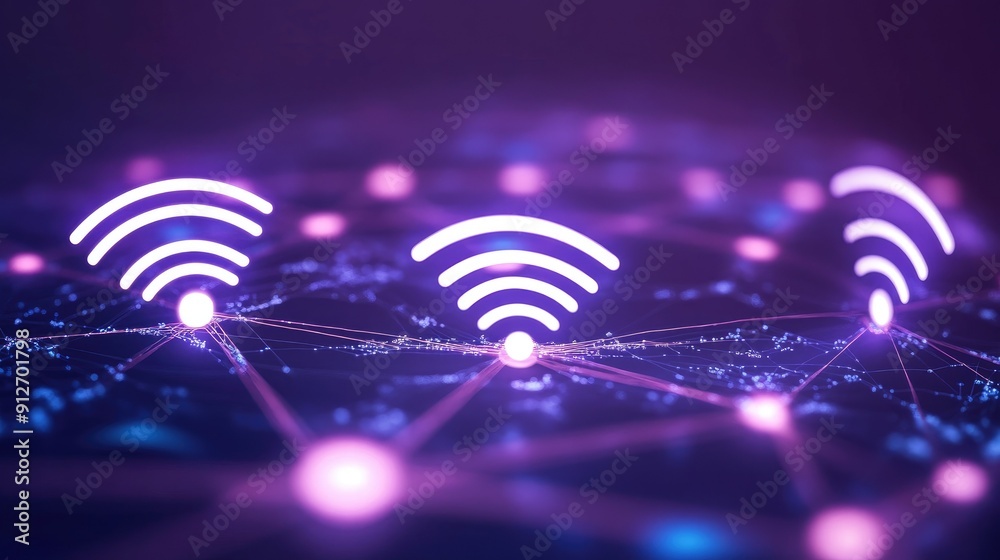 Poster communication and network connection concept