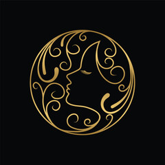 imple and creative beauty skin care logo design  template vector