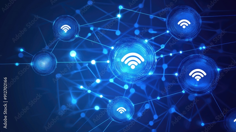 Poster communication and network connection concept