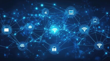 communication and network connection concept