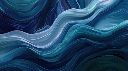 abstract blue paper waves