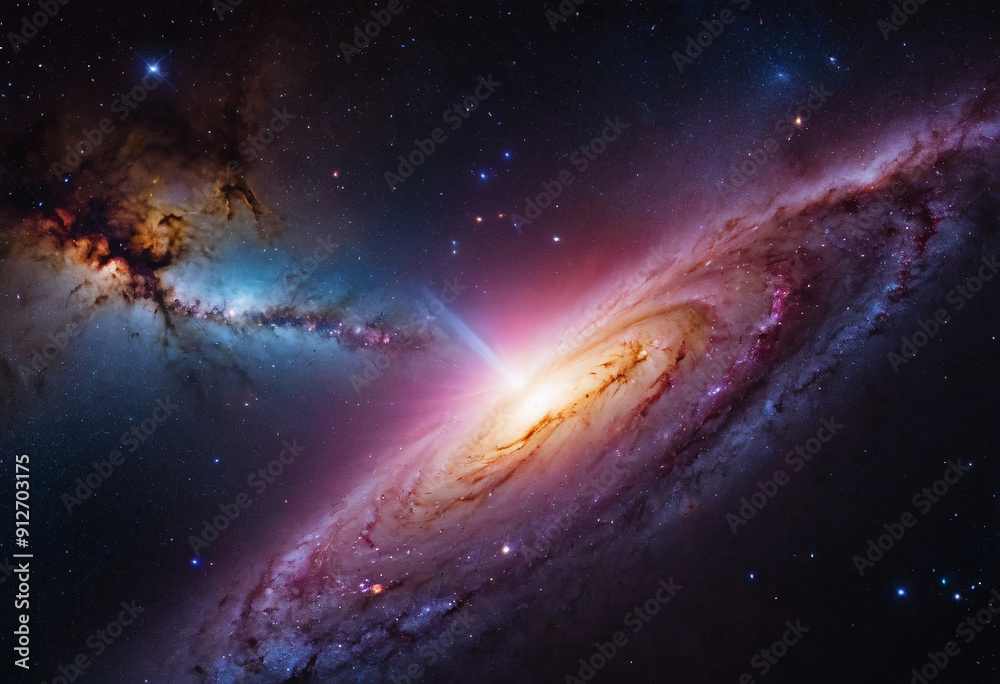 Wall mural deep space and the universe
