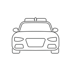 Police Car vector icon