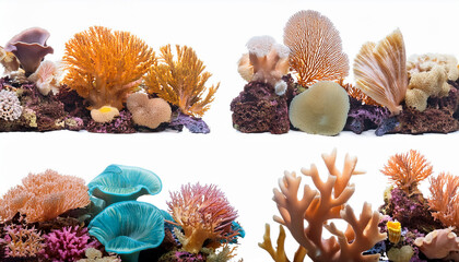 Obraz premium removed coral reefs in a set