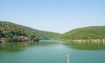 View of Lake Bovan, near Sokobanja, Serbia. No people.