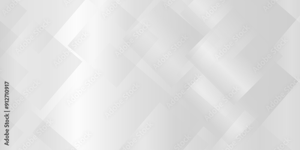 Poster abstract modern white and silver pattern geometric luxury gradient line background random square sha