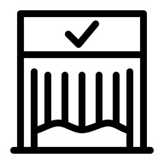 Voting booth icon