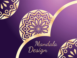 Luxury mandala design template