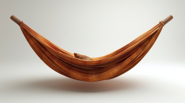 Hammock on white background.