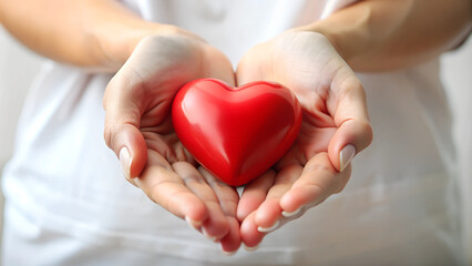 Hands holding heart world organ donation day 2024 transparent isolated background full hd 4k photo image picture png