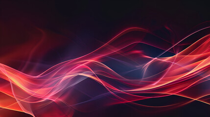 Obraz premium abstract 3d vibrant wavy ribbon background ,Abstract background with lines and waves, purple and red colors,abstract background with lightnings
