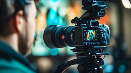 Professional Camera Setup for Creative Photography Sessions in Action