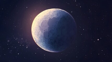 Obraz premium earth and moon