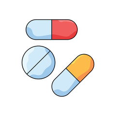 Pills vector icon