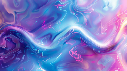 Abstract background with fluid organic shapes like bubbles milk swirls and streams of light trails Generated Ai