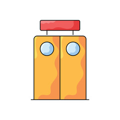 Emergency room vector icon