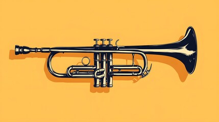 Obraz premium trumpet isolated on background