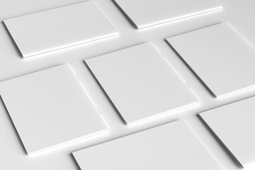 Blank brochure a4 white