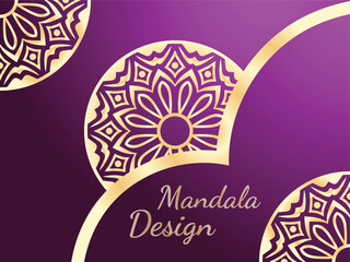 Luxury mandala design template