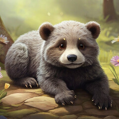 子熊のイラスト