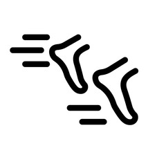 Fast Running line icon