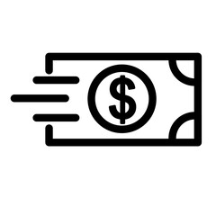 Fast Money line icon
