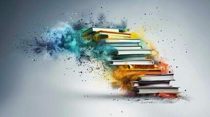 poster with the theme of achieving breakthrough progress in academic performance, with exam analysis and learning analysis being the most important methods