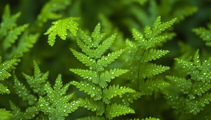 Lush Green Fern Detail