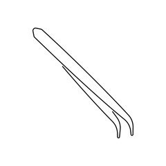Tweezers vector icon