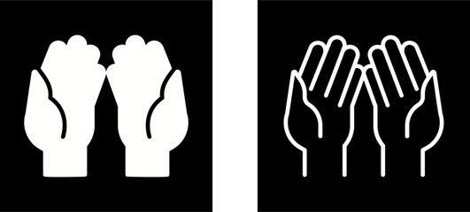 Praying Hands Vector Icon