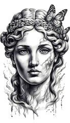 Black & Grey Tattoo Design 