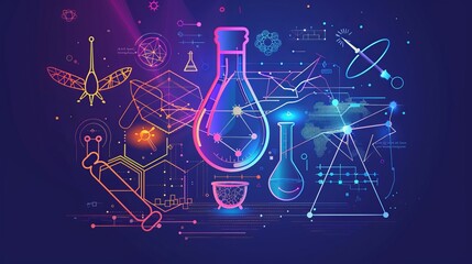 Abstract representation of scientific research process