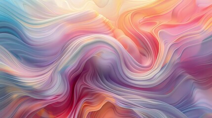 Dynamic, layered waves of color merge harmoniously.