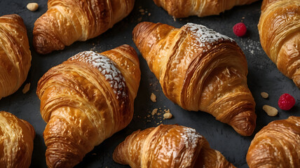 croissant on table