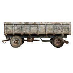A farm trailer, farm equipment, isolated on transparent background
