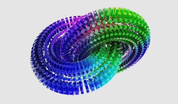 Rainbow Infinity Symbol, Rainbow, Infinite Icon, Symbol or Logo, Rainbow Gradient, 3D Illustration, Eternal Circle