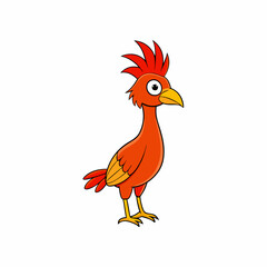 Hoatzin art vector illustration