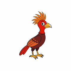 Hoatzin art vector illustration