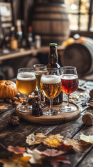 Autumn Craft Beer Selection at Harvest Festival  