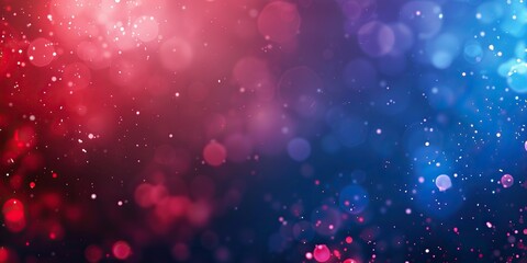 Obraz premium A mesmerizing, abstract pattern with red and blue bokeh