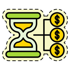 Time is Money Sticker