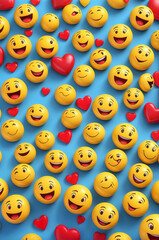 pattern with faces