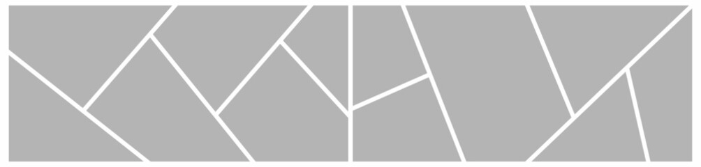 Pictures or photos frame collage. comics page grid layout abstract photo frames and digital photo wall template