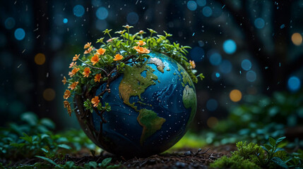 magical night forest