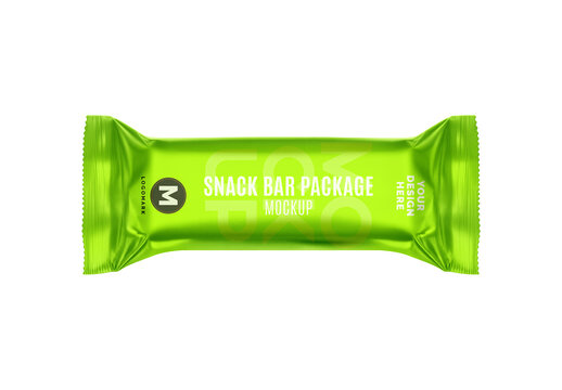 Metallic Snack Bar Mockup