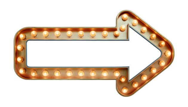 Retro marquee light sign frame banner background