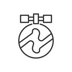 Earth satellite Icon Sign Symbol