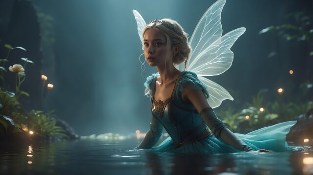 fiona the floating fairy a fairy who can float and mov cinematic concept art