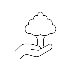 Planting Tree  vector icon